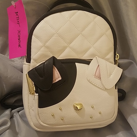 Betsey Johnson Bags Betsey Johnson Mini Dog Face Backpack Nwt Poshmark